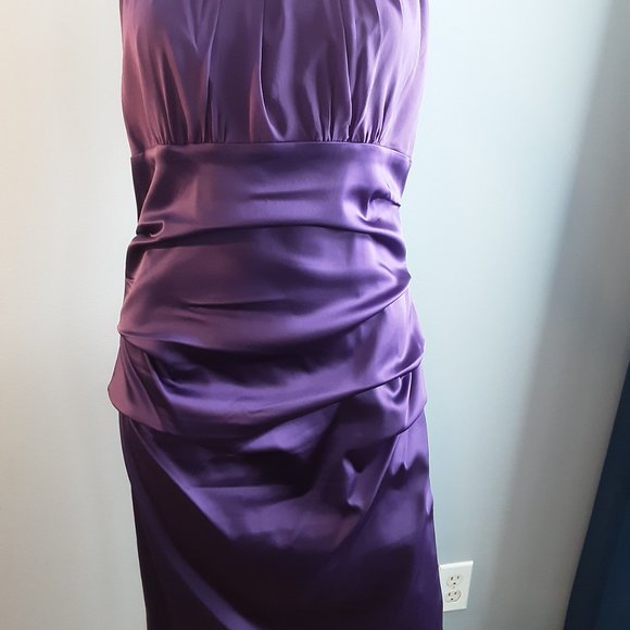 Purple  Cocktail Dress by Suzi CHIN for Maggie boutique - Picture 2 of 11